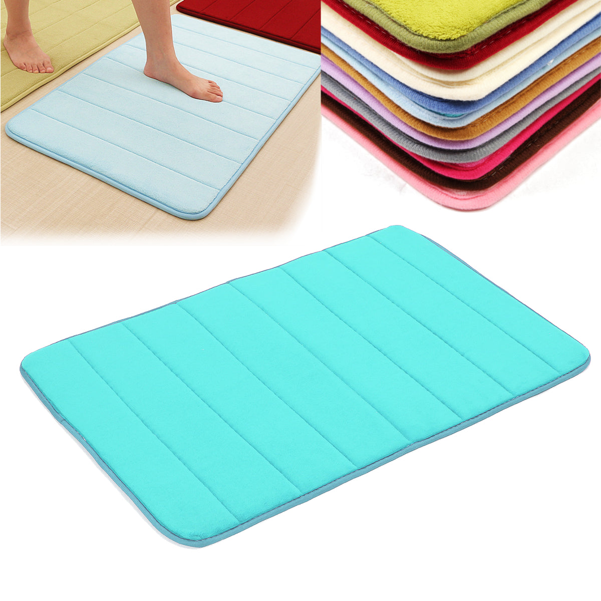Premium Velvet Comfort Mat - Anti-Slip Set