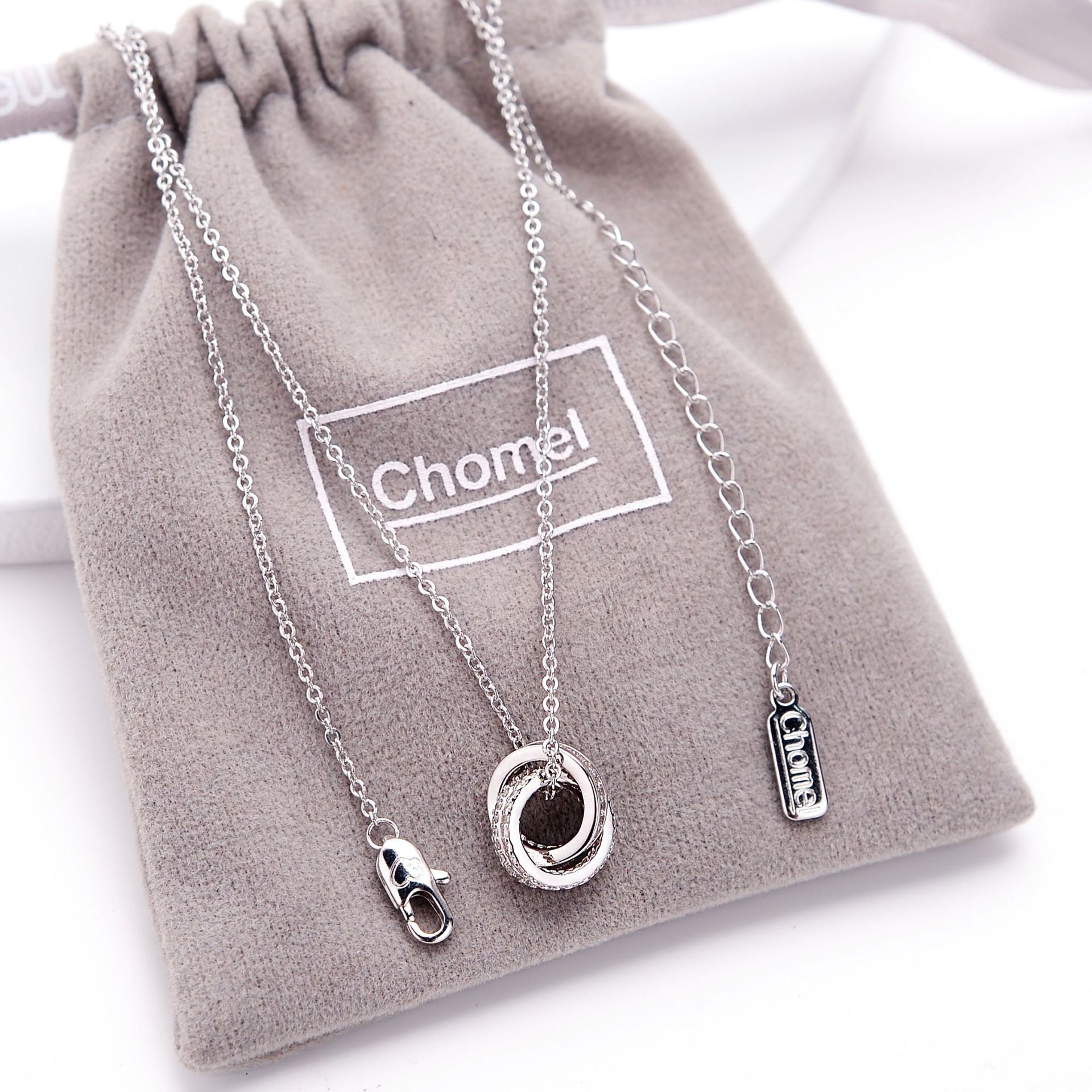 Chomel Chic S925 Double Ring Pendant