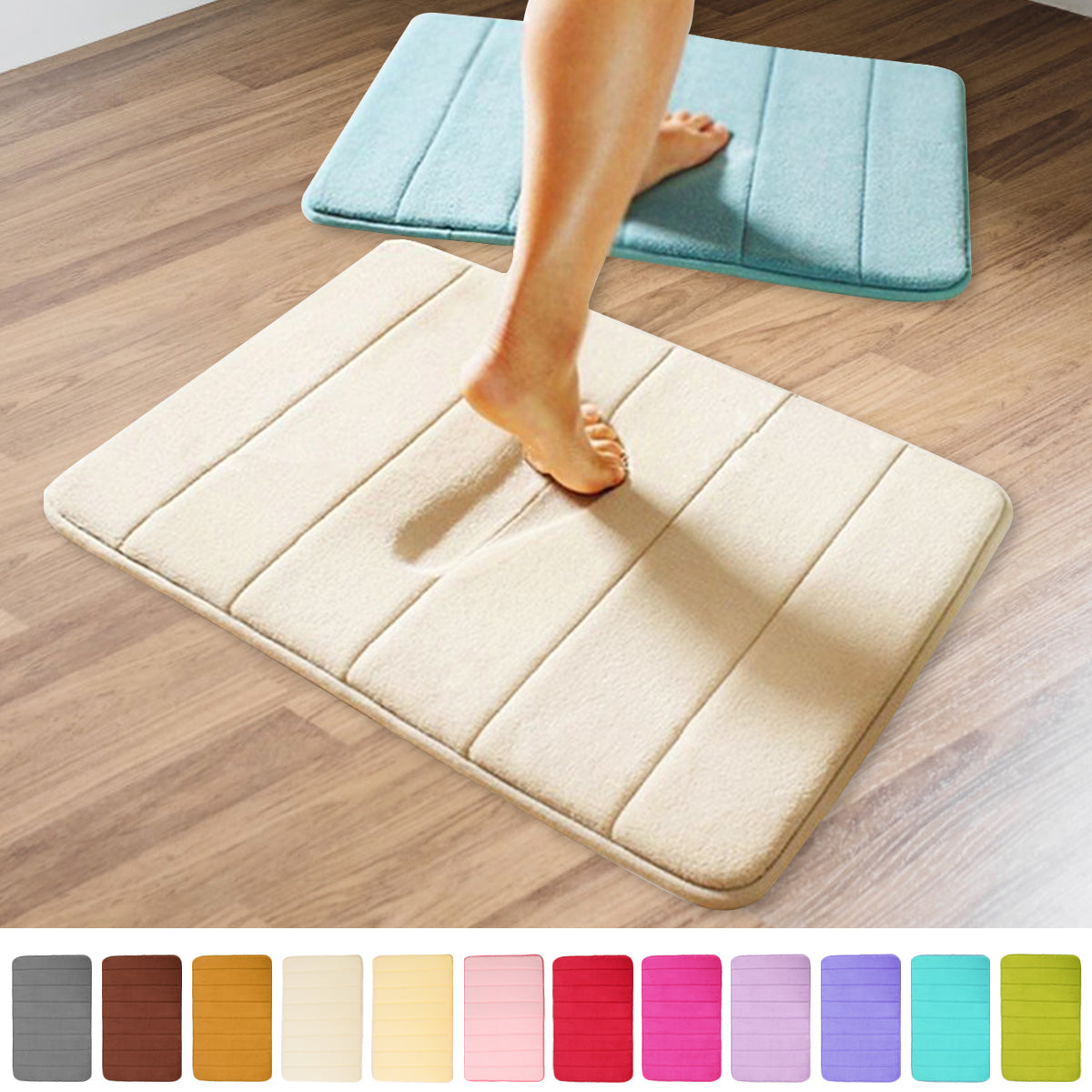 Premium Velvet Comfort Mat - Anti-Slip Set
