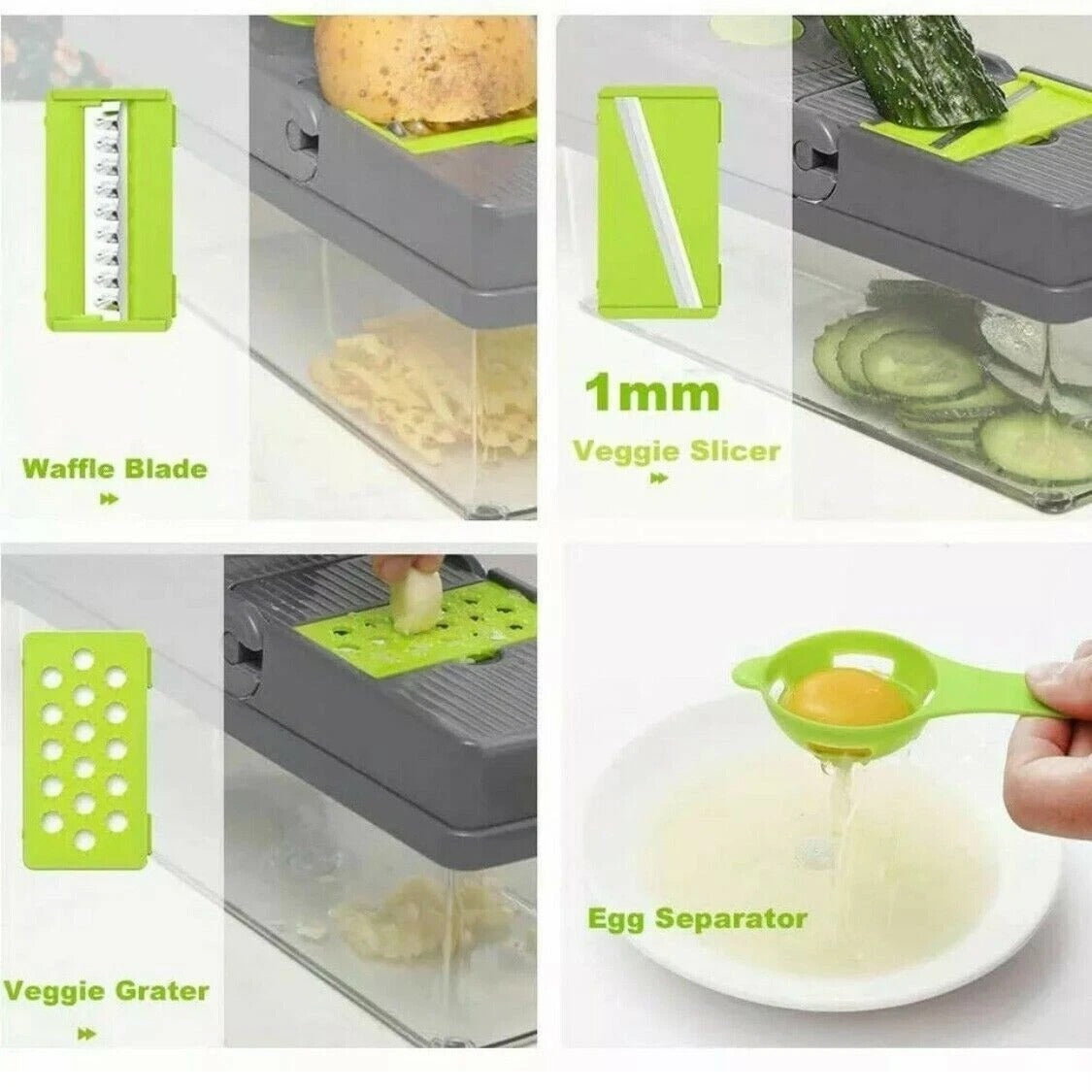 16 in 1 Vegetable Chopper & Mandolin Slicer