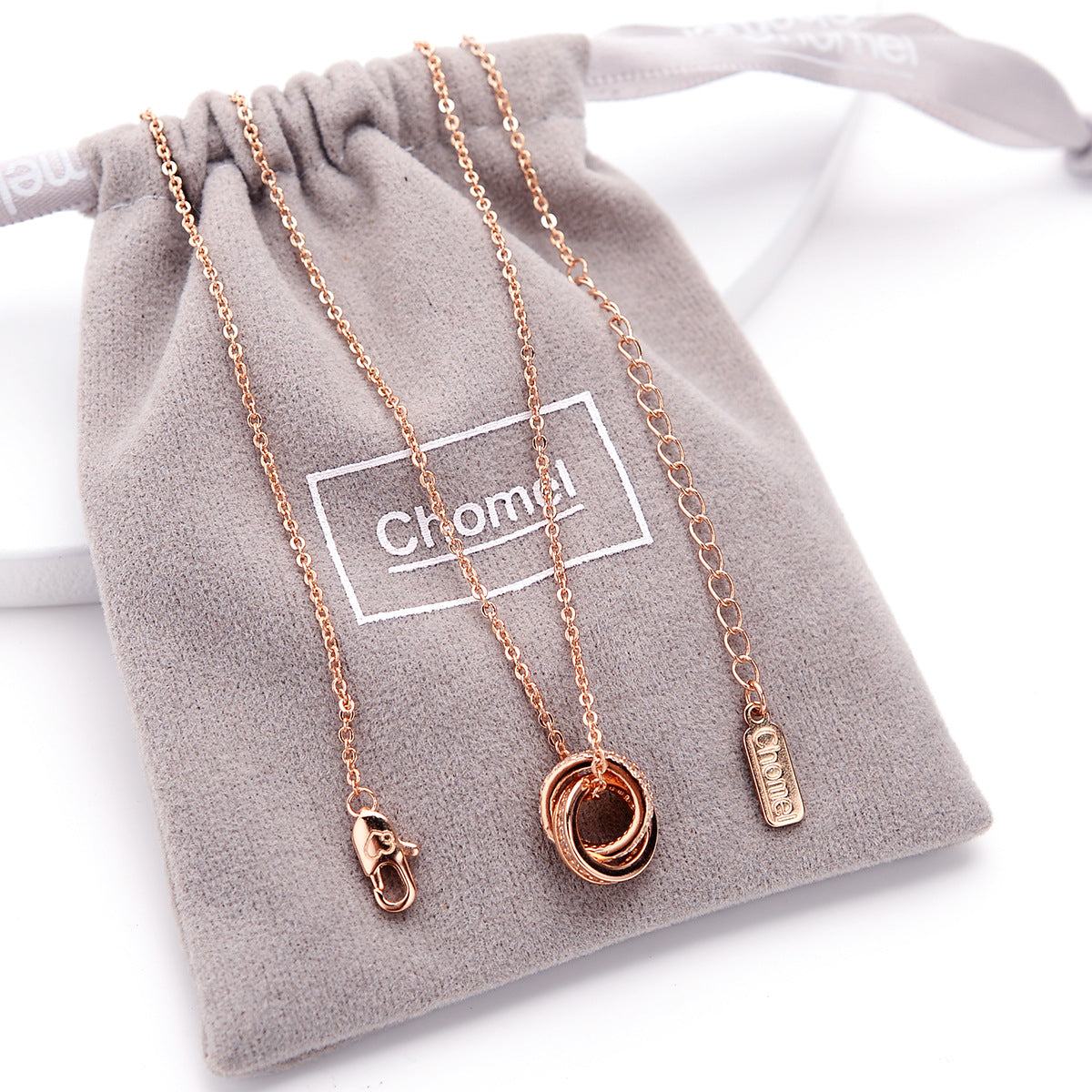 Chomel Chic S925 Double Ring Pendant
