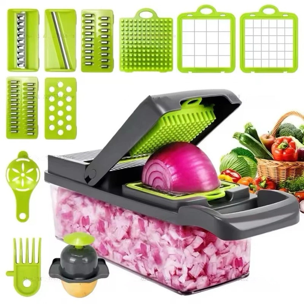 16 in 1 Vegetable Chopper & Mandolin Slicer