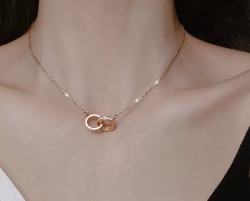 Chomel Chic S925 Double Ring Pendant