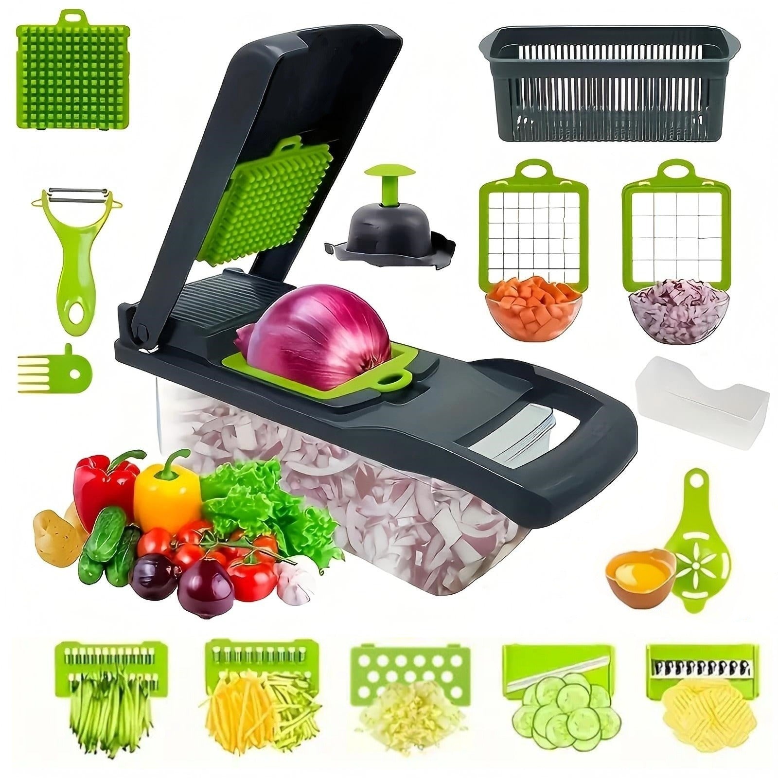 16 in 1 Vegetable Chopper & Mandolin Slicer