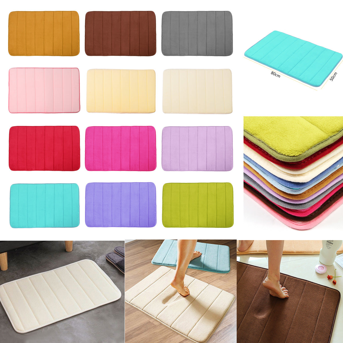 Premium Velvet Comfort Mat - Anti-Slip Set