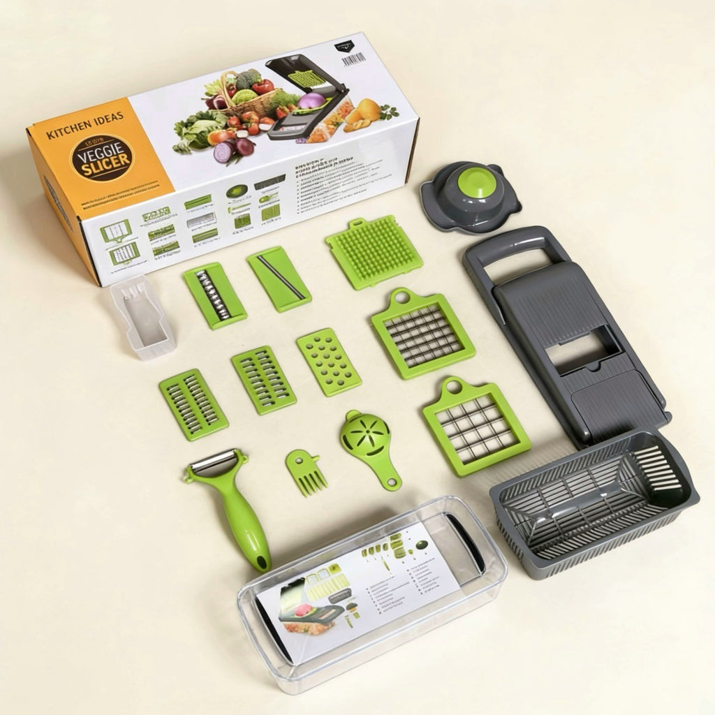 16 in 1 Vegetable Chopper & Mandolin Slicer