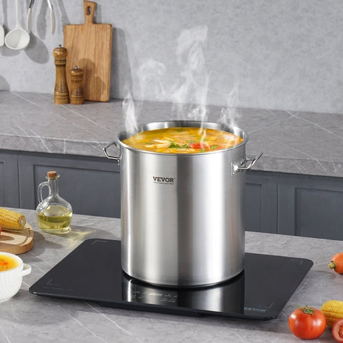 Stainless Steel Stockpot, 53 Quart Large Cooking Pots, Cookware Sauce